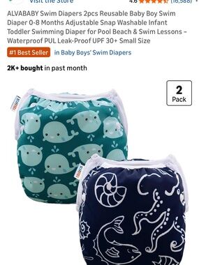 Reusable Swim Diaper (S)